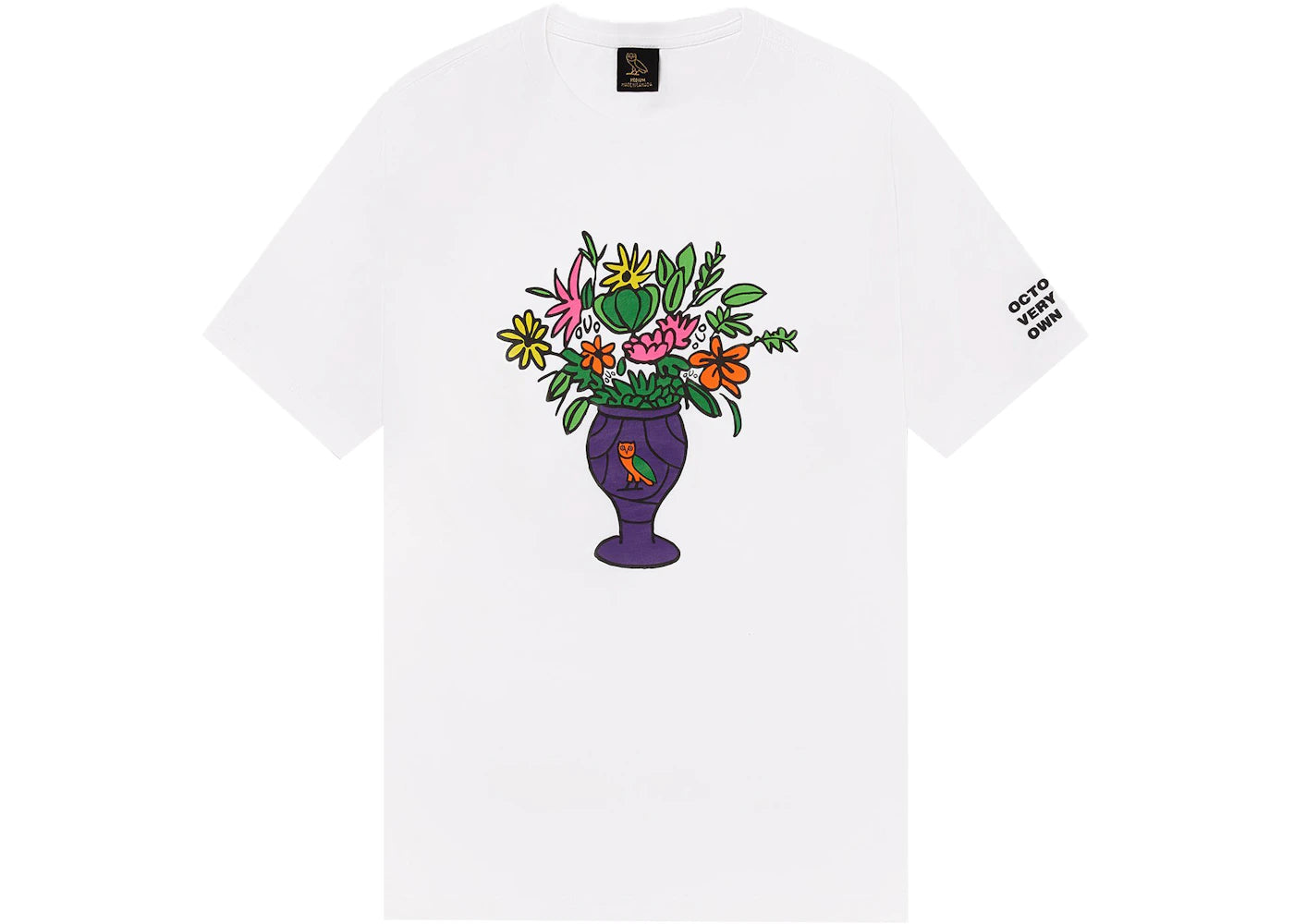 OVO Floral Vase T-shirt White