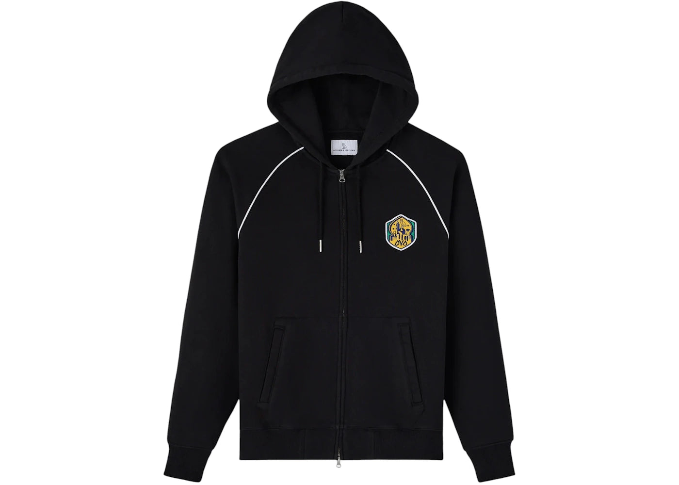OVO Full-Zip Raglan Hoodie Black