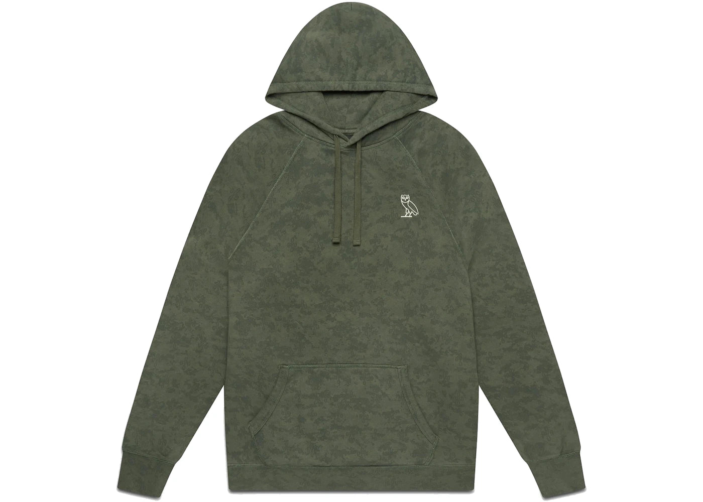 OVO Garment Dye Hoodie Green Camo