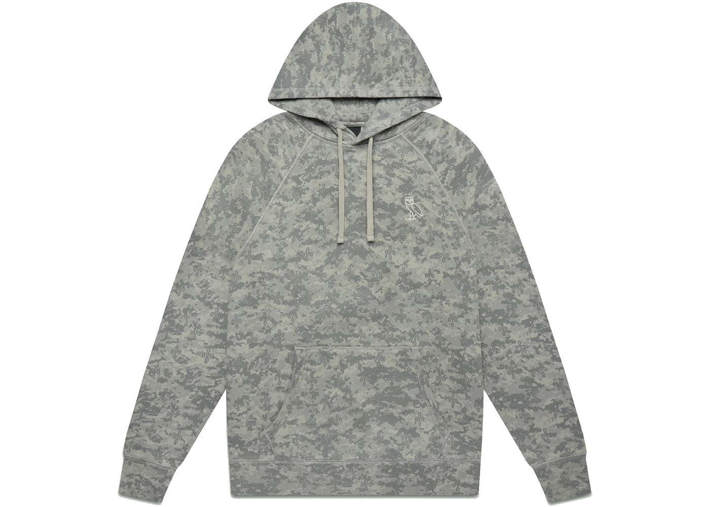 OVO Garment Dye Hoodie Grey Camo