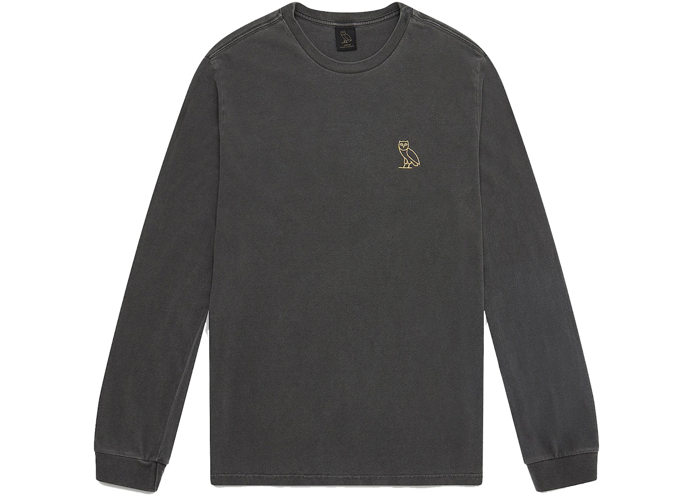 OVO Garment Dye Longsleeve T-Shirt Black