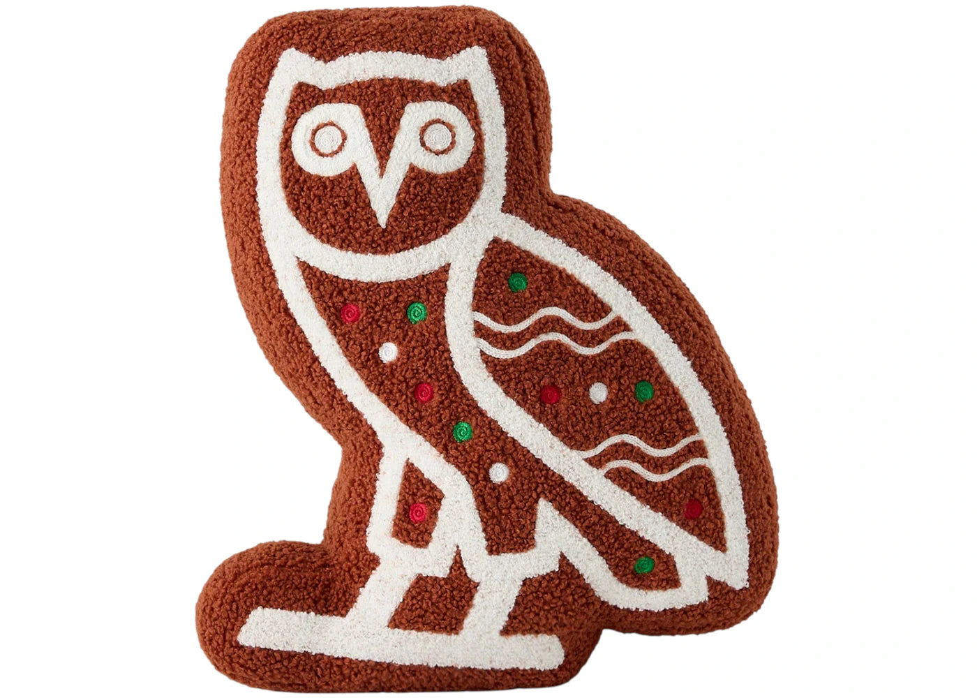 OVO Gingerbread Owl Cushion Gingerbread