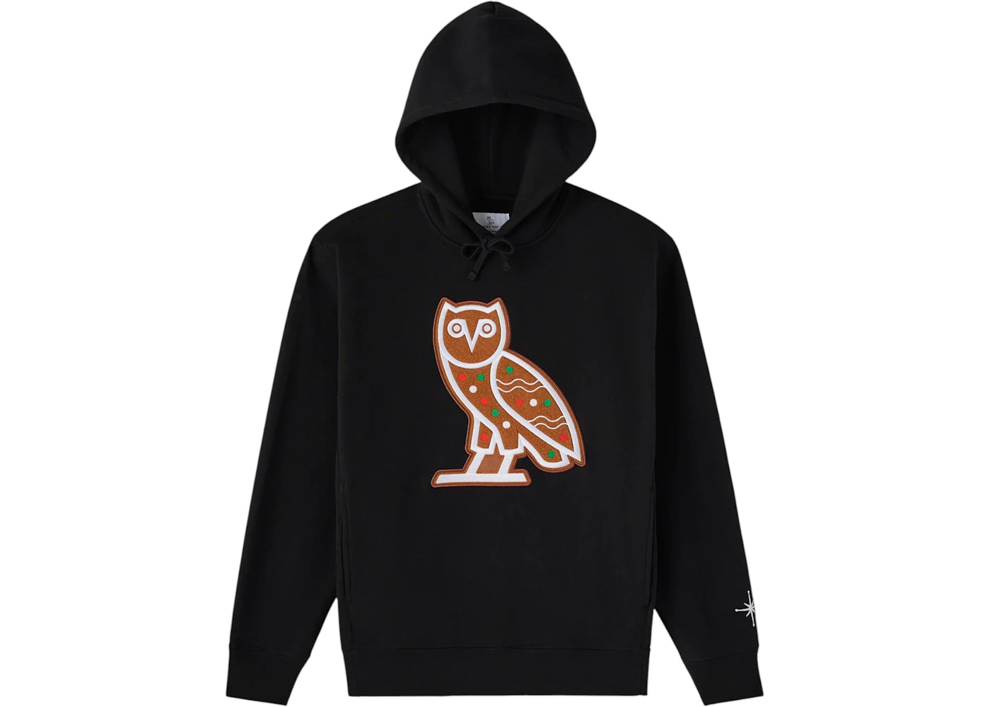OVO Gingerbread Owl Hoodie Black