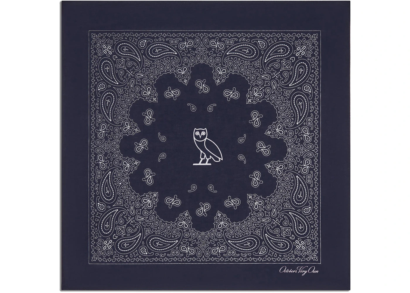 OVO Graphic Print Bandana Navy