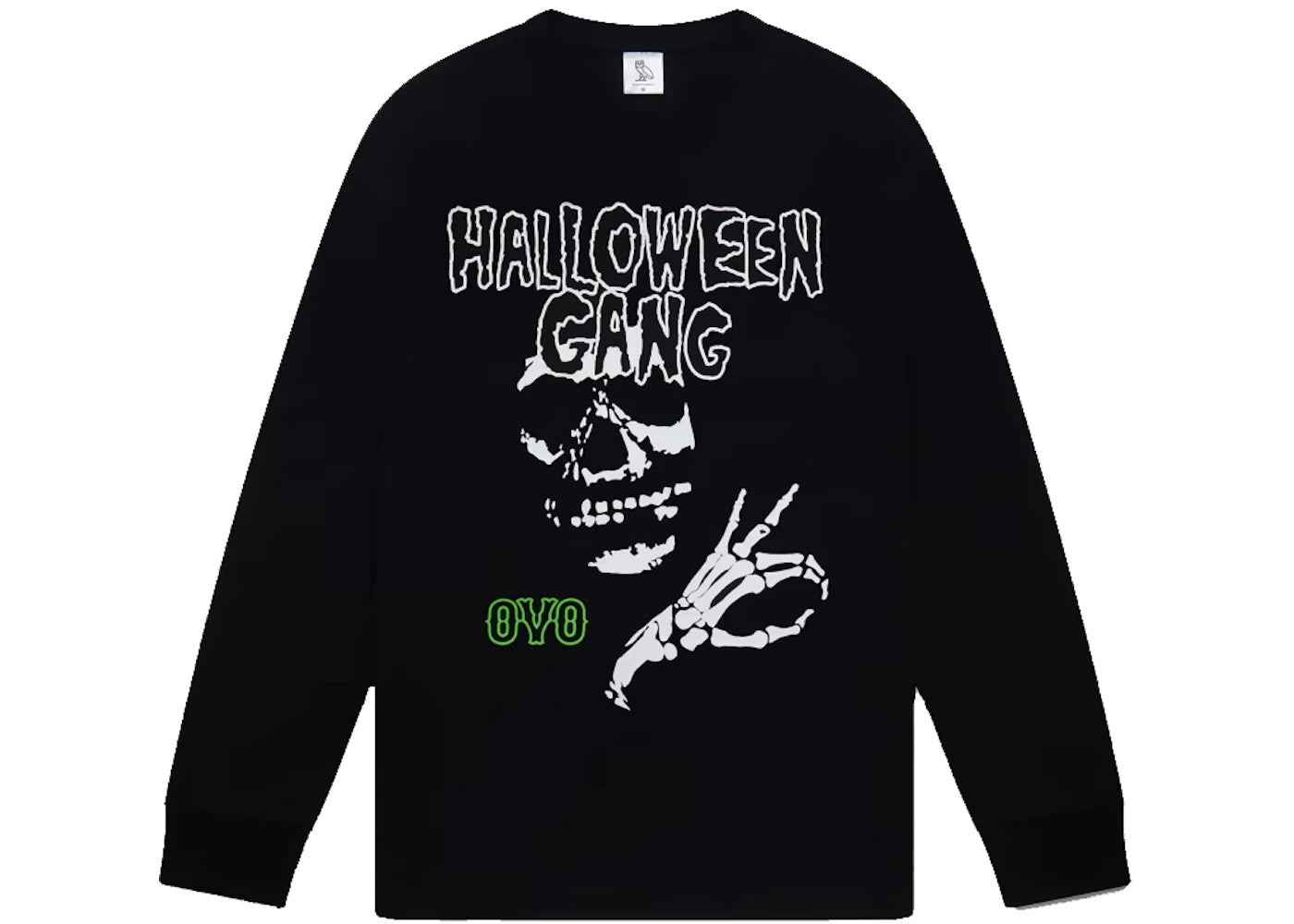 OVO Halloween Gang Longsleeve T-Shirt Black