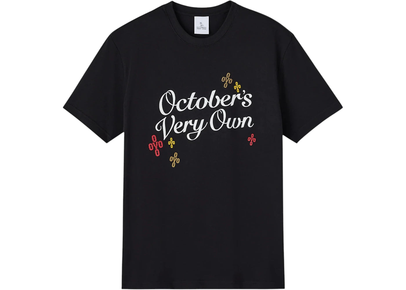 OVO Heavy Jersey Pom Pom Script Tee Black