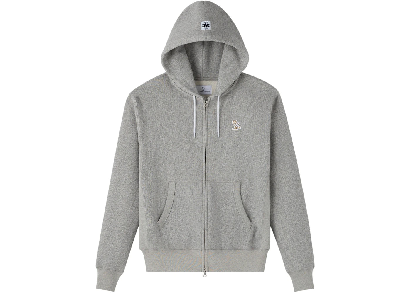 OVO Heritage Full-Zip Hoodie Heather Grey