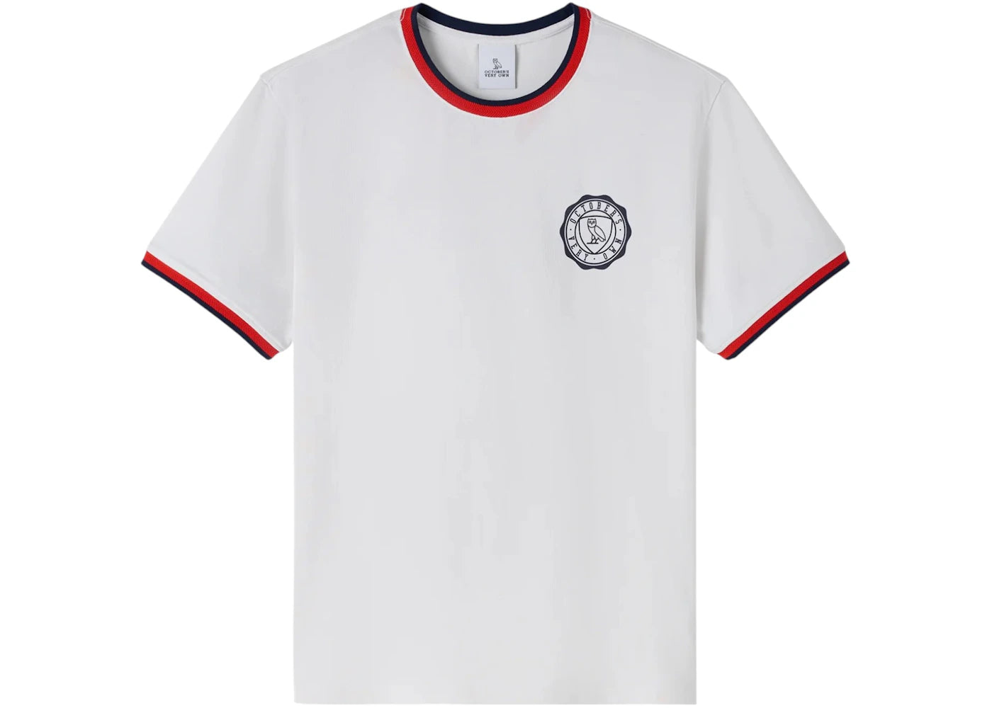 OVO Herringbone Rib T-Shirt White