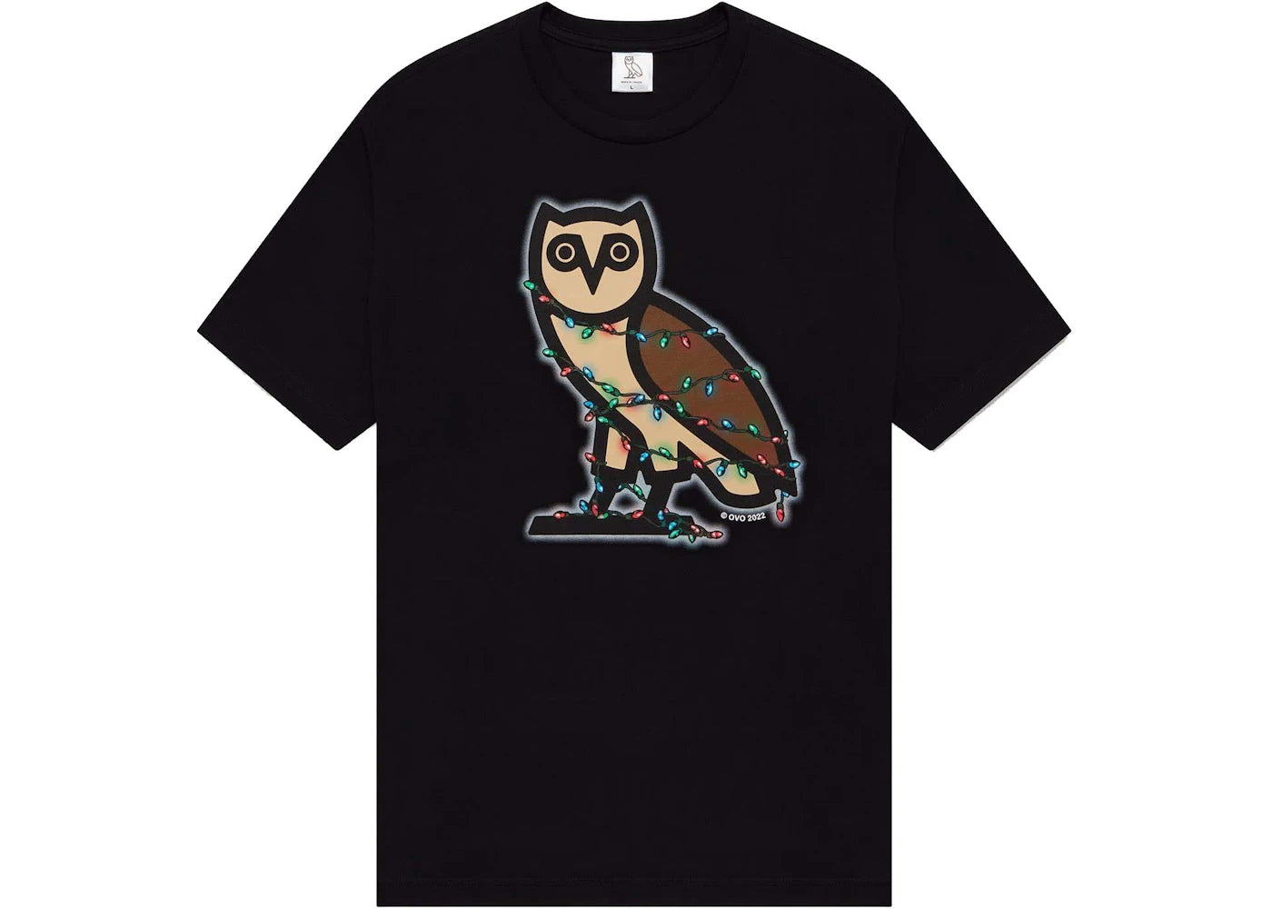 OVO Holiday Bubble Owl T-Shirt Black