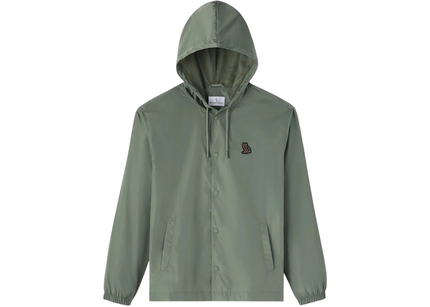 OVO Hooded Coaches Jacket Olive