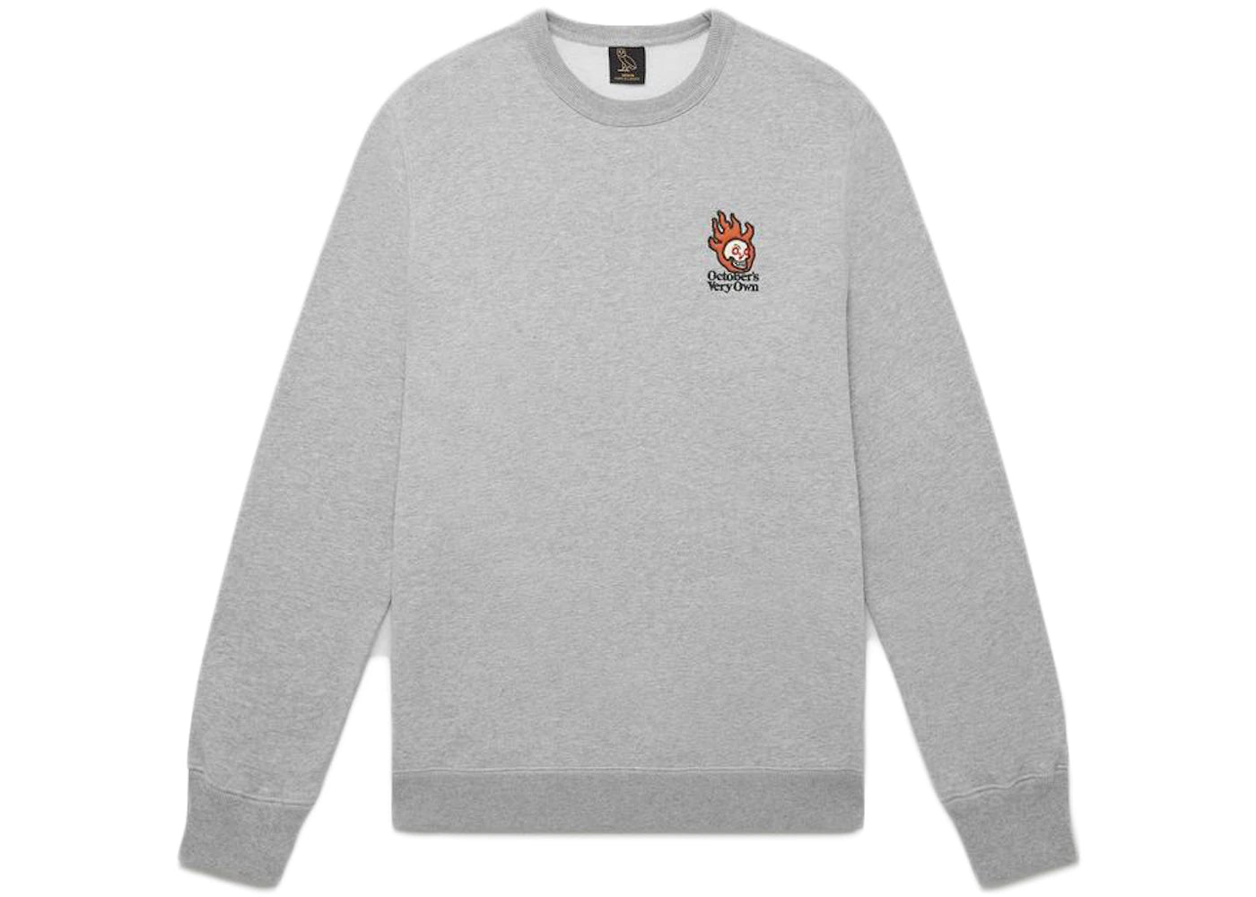 OVO Hot Skulls Crewneck Crewneck Heather Grey