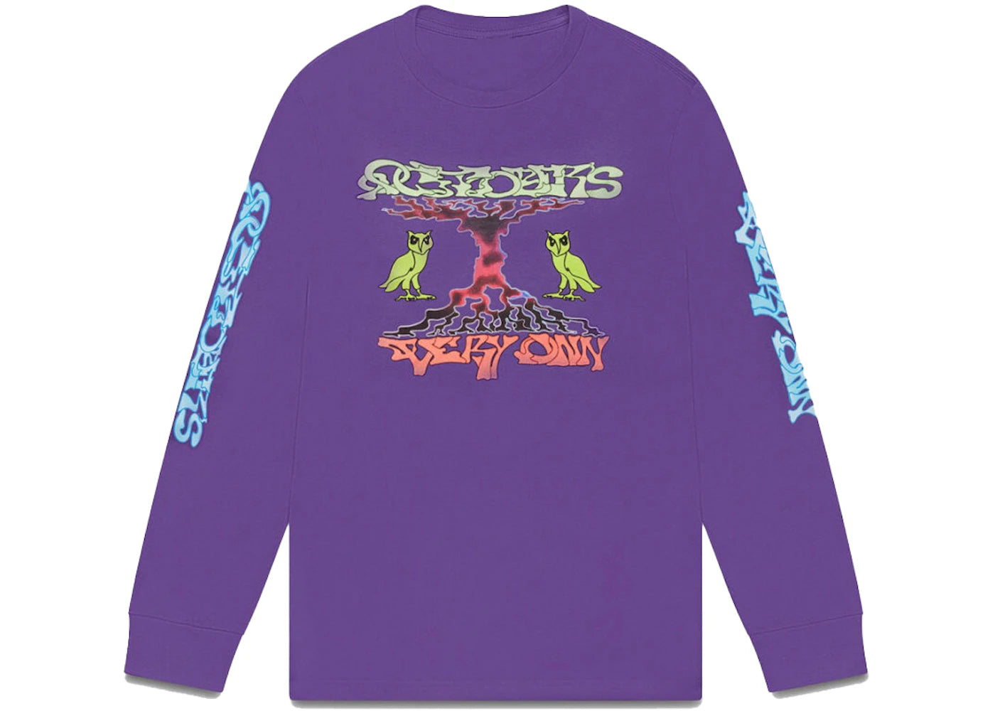 OVO Illusion Long Sleeve T-shirt Purple