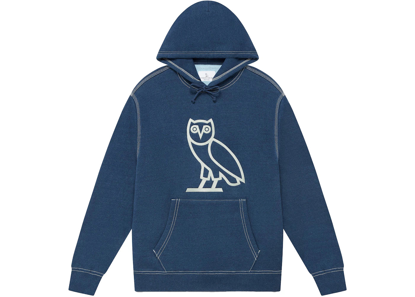 OVO Indigo-Dyed OG Hoodie Washed Indigo