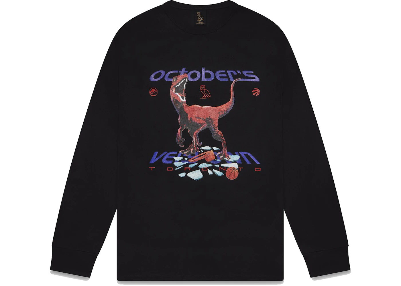 OVO Jurassic Park Longsleeve T-shirt Black