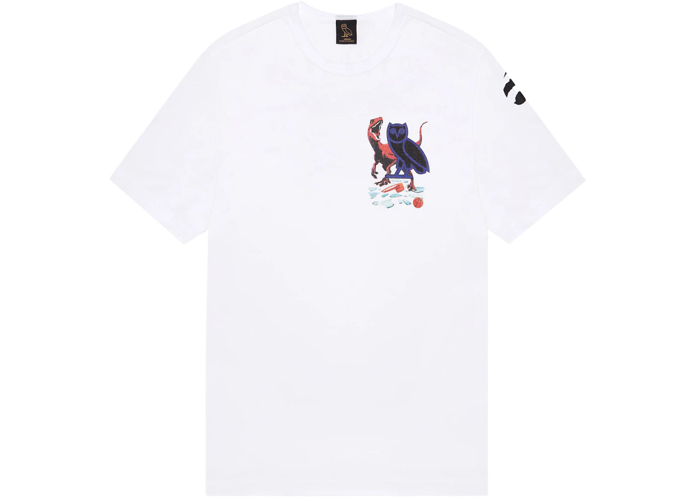 OVO Jurassic Park Shattered Backboard T-shirt White