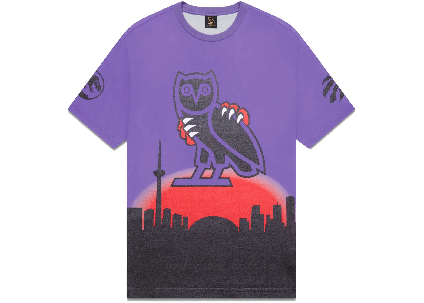 OVO Jurassic Park Skyline T-shirt Purple