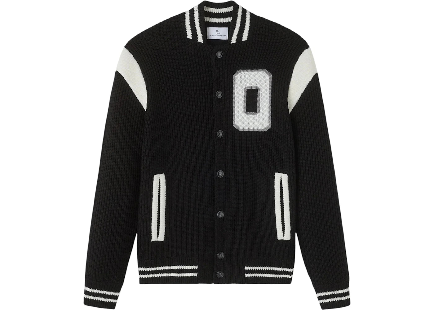 OVO Knit Varsity Jacket Black