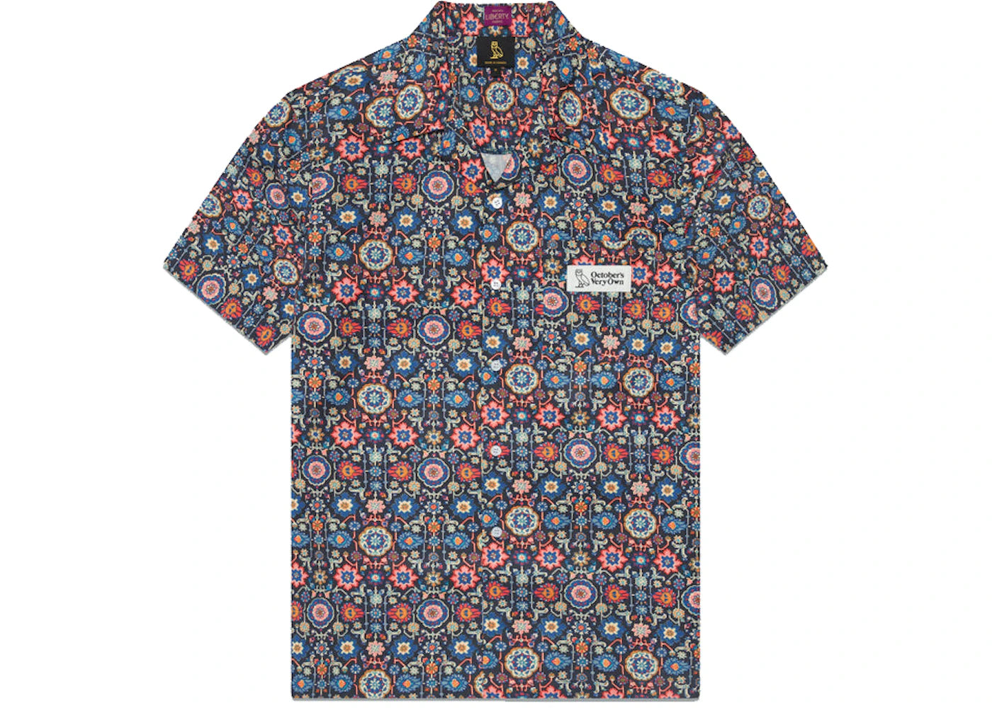 OVO Liberty Floral Camp Shirt Black