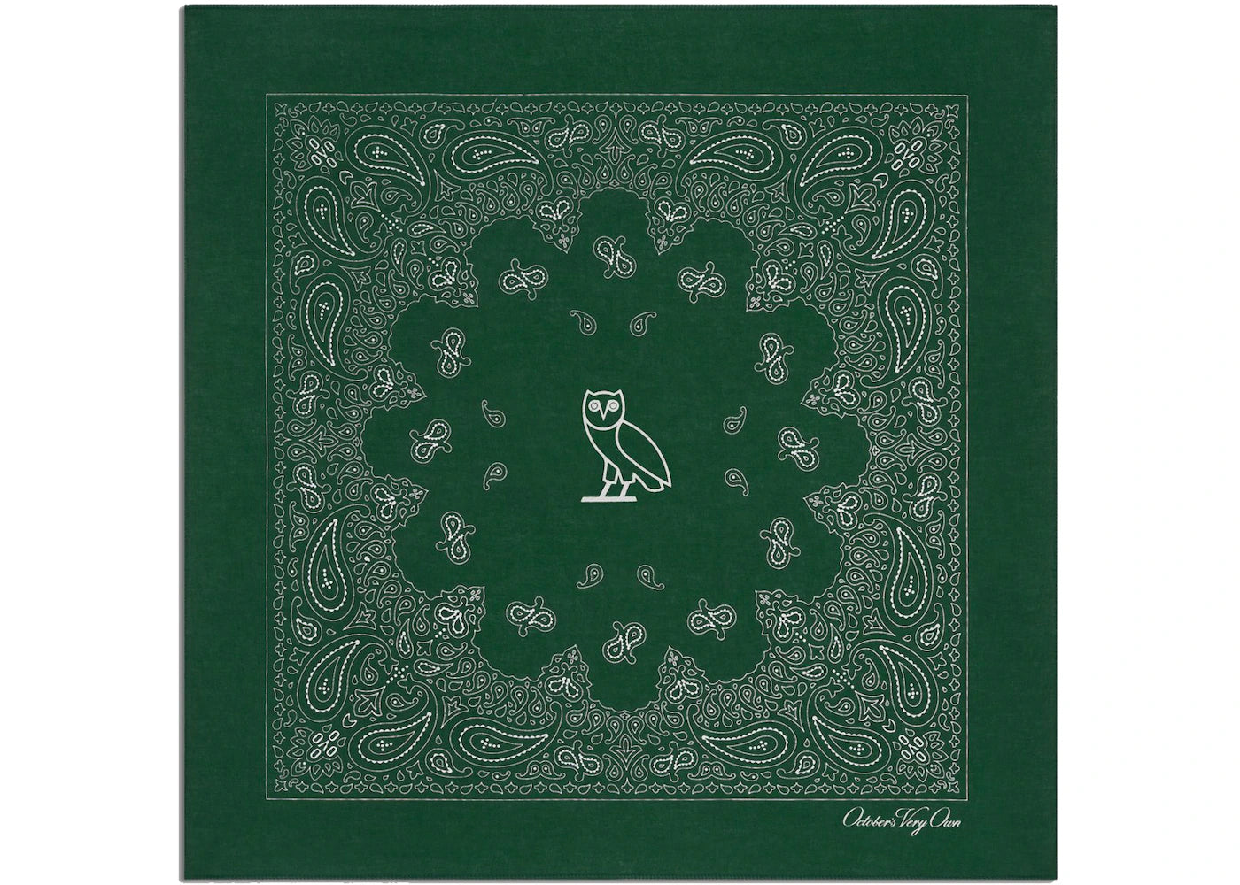 OVO Logo Bandana Forest Green
