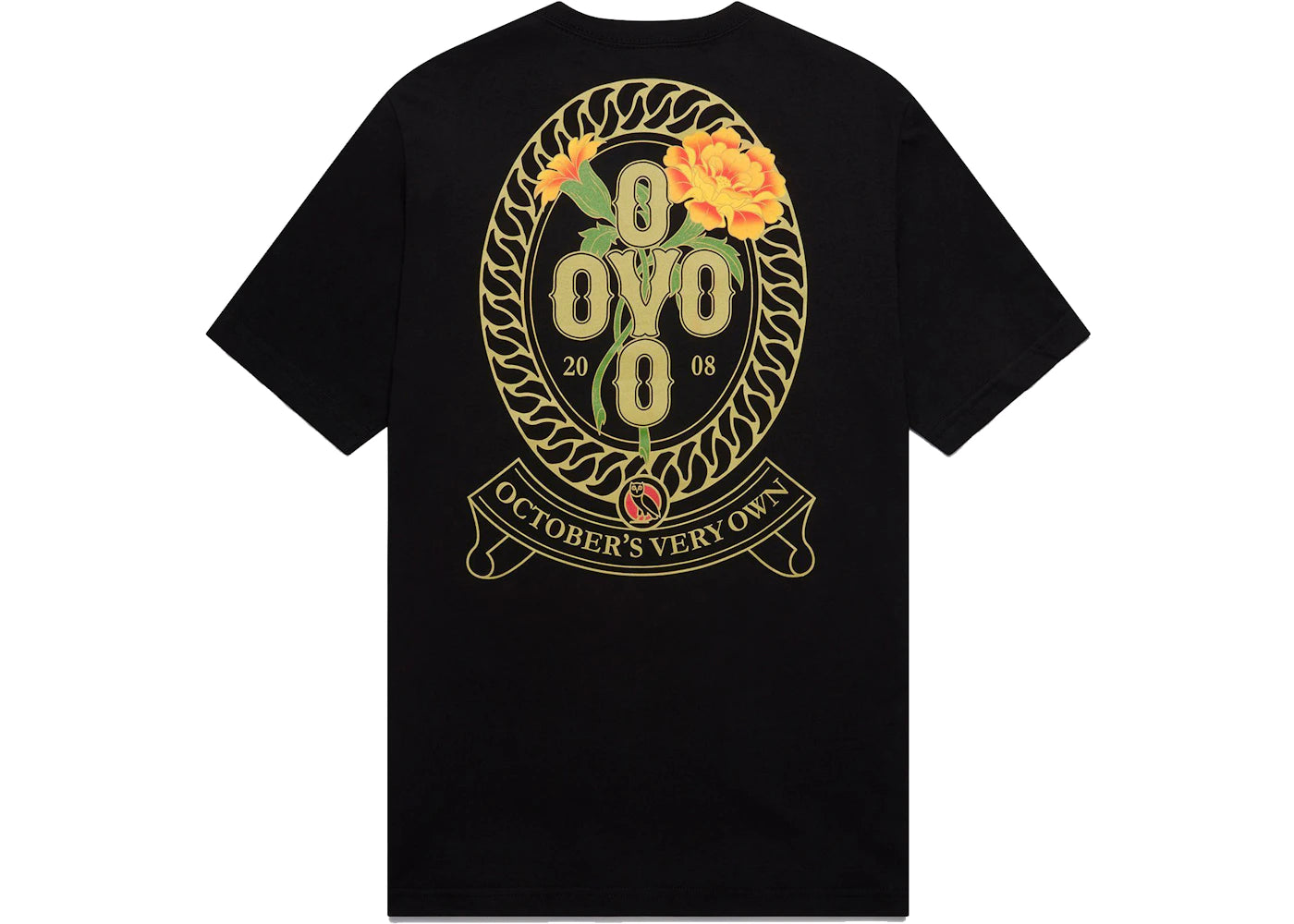 OVO Marigold Crest T-shirt Black