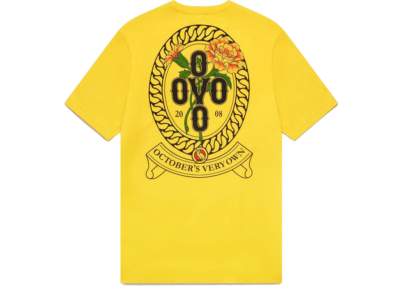 OVO Marigold Crest T-shirt Canary
