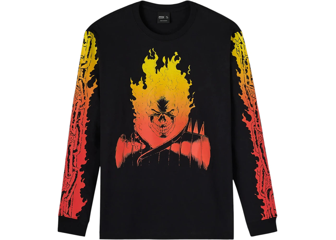 OVO Marvel Ghost Rider Long-Sleeve Tee Black