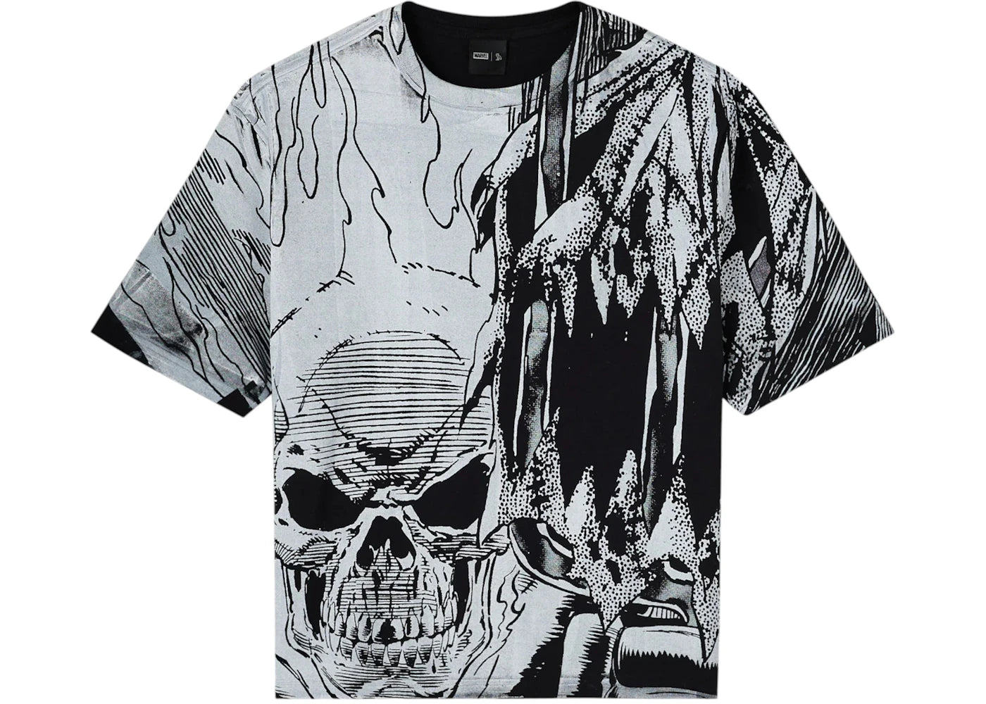 OVO Marvel Ghost Rider Splash Page Tee Black