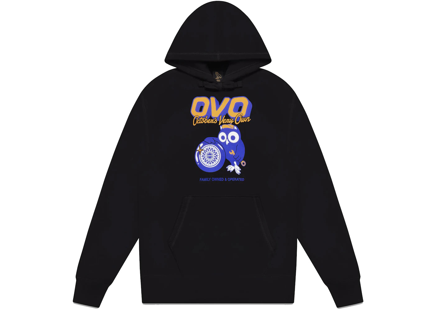 OVO Mechanic Owl Hoodie Black