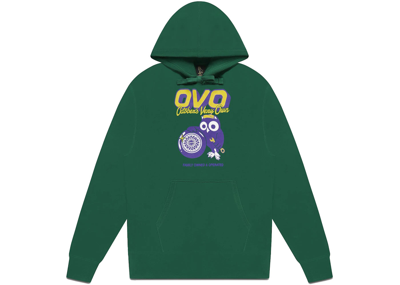 OVO Mechanic Owl Hoodie Evergreen