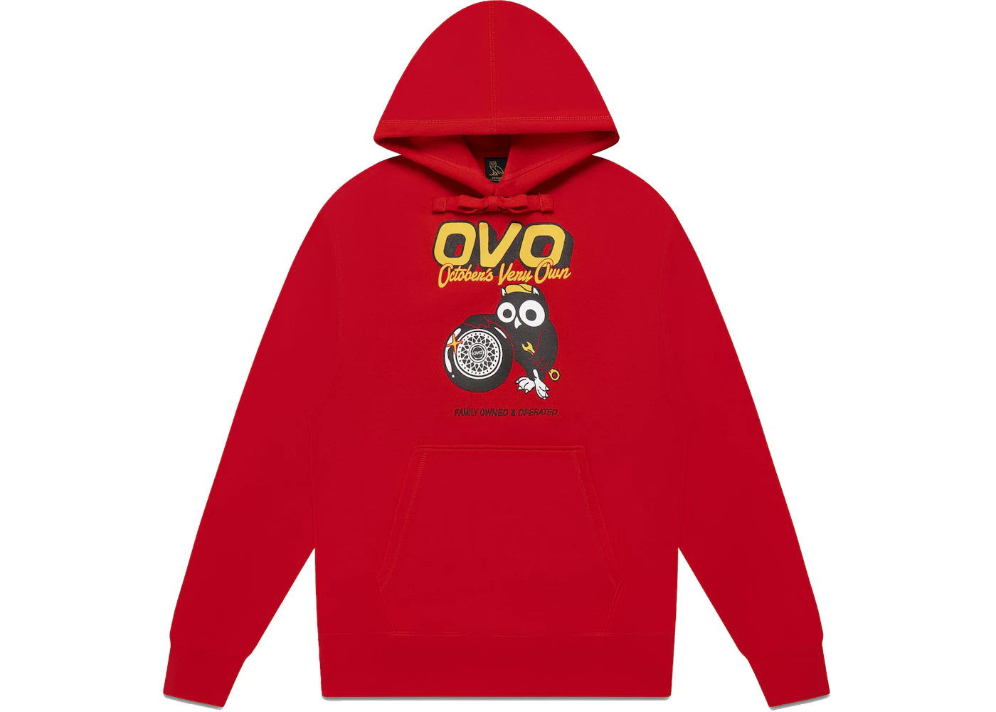 OVO Mechanic Owl Hoodie Red