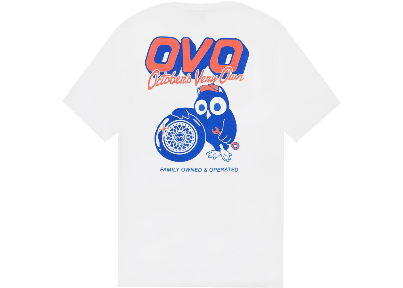 OVO Mechanic Owl T-shirt White