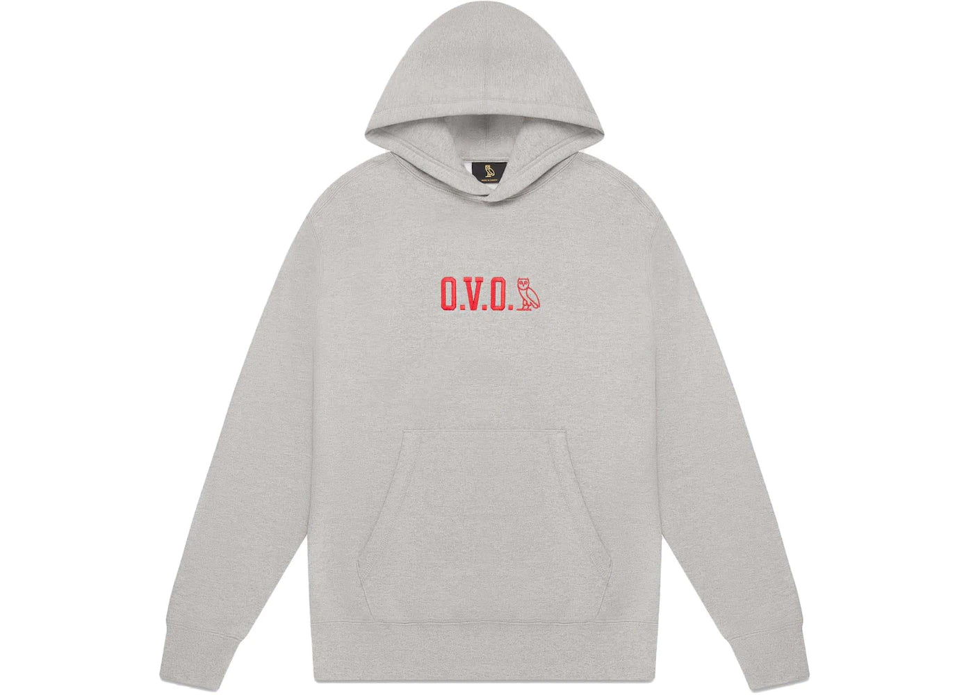 OVO Military Stencil Hoodie Heather Grey