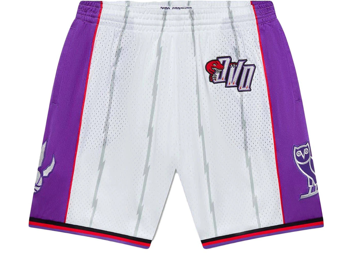 OVO Mitchell And Ness '95 Raptors Basketball Short White/Purple