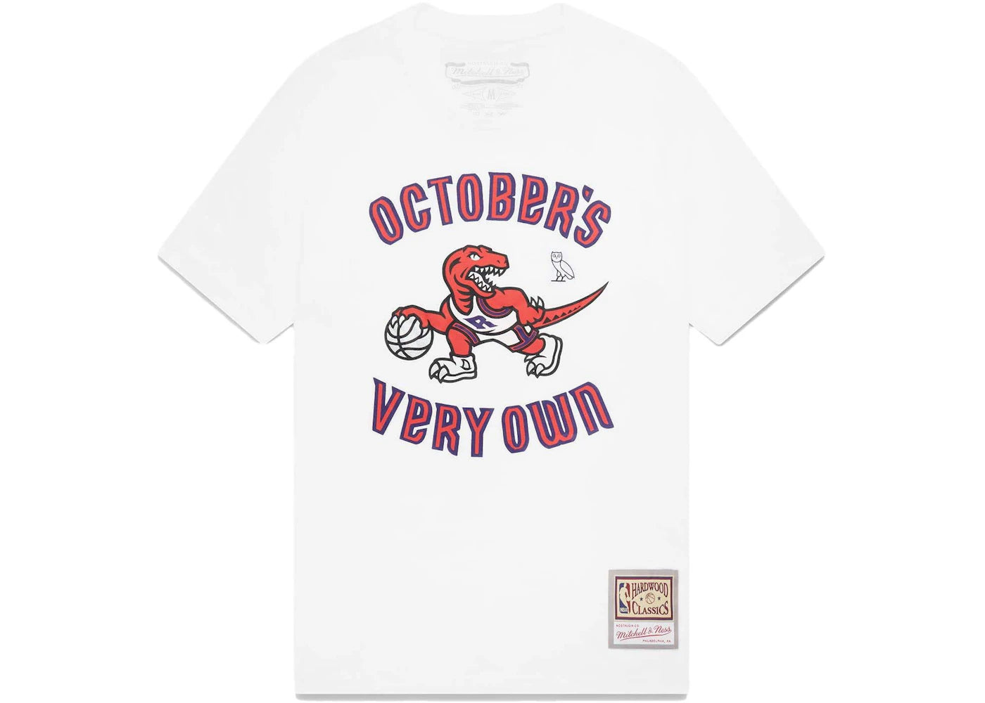 OVO Mitchell And Ness '95 Raptors Draft Day T-Shirt White