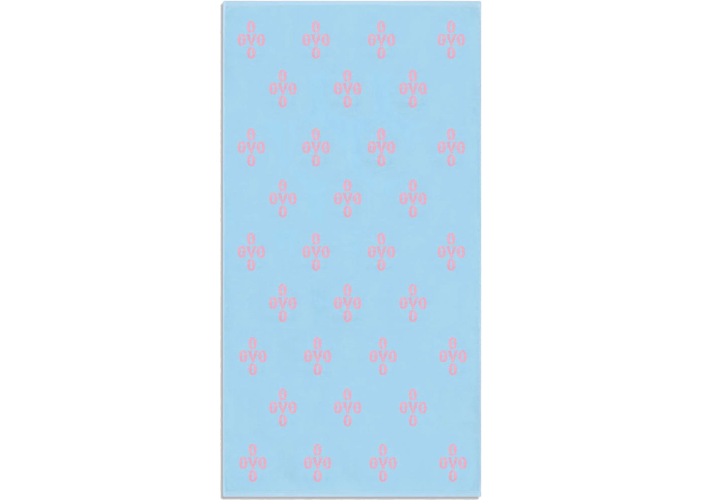 OVO Monogram Beach Towel Blue/Pink