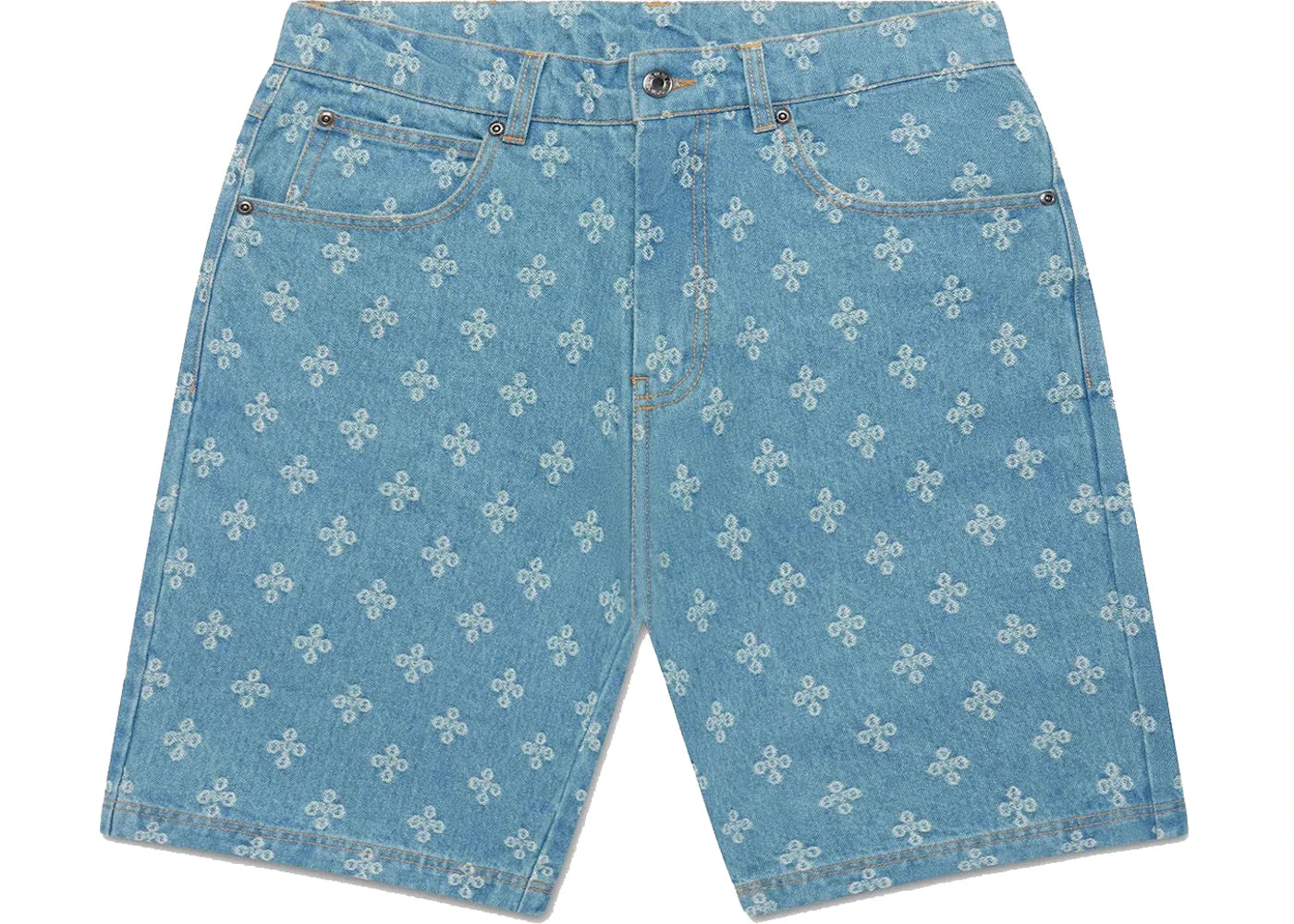 OVO Monogram Denim Short Washed Indigo