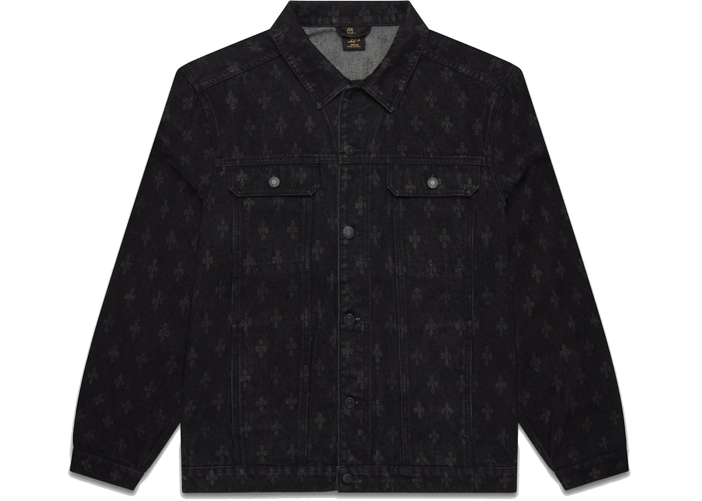 OVO Monogram Denim Trucket Jacket Washed Black