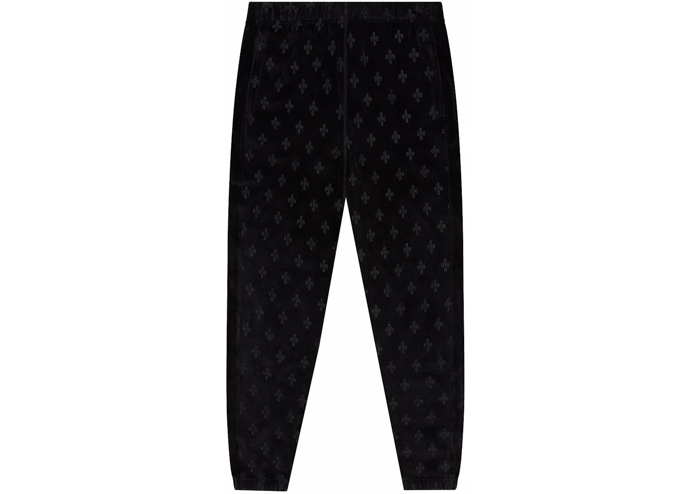 OVO Monogram Velour Track Pant Black