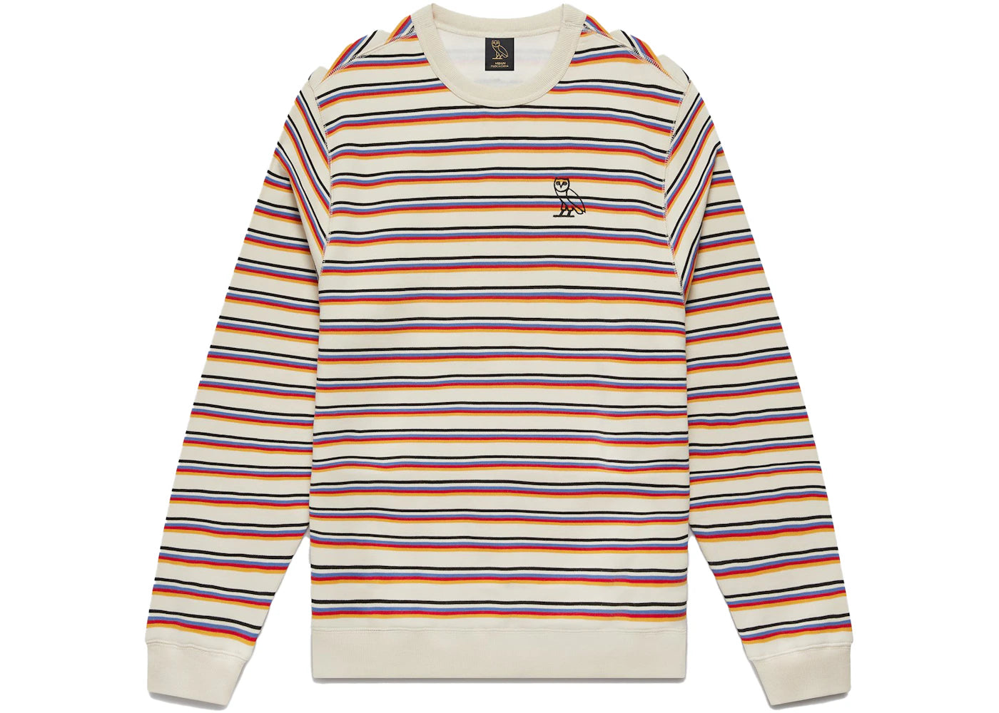 OVO Multi-Stripe Crewneck Cream