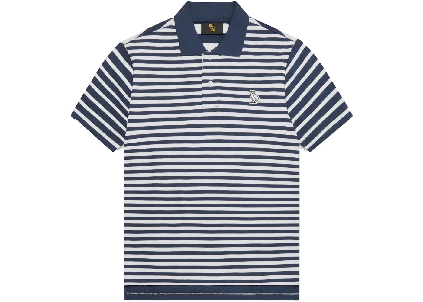 OVO Multi Stripe Polo Blue