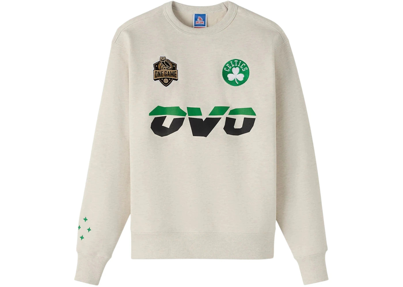 OVO NBA Boston Celtics Crewneck Pearl Grey