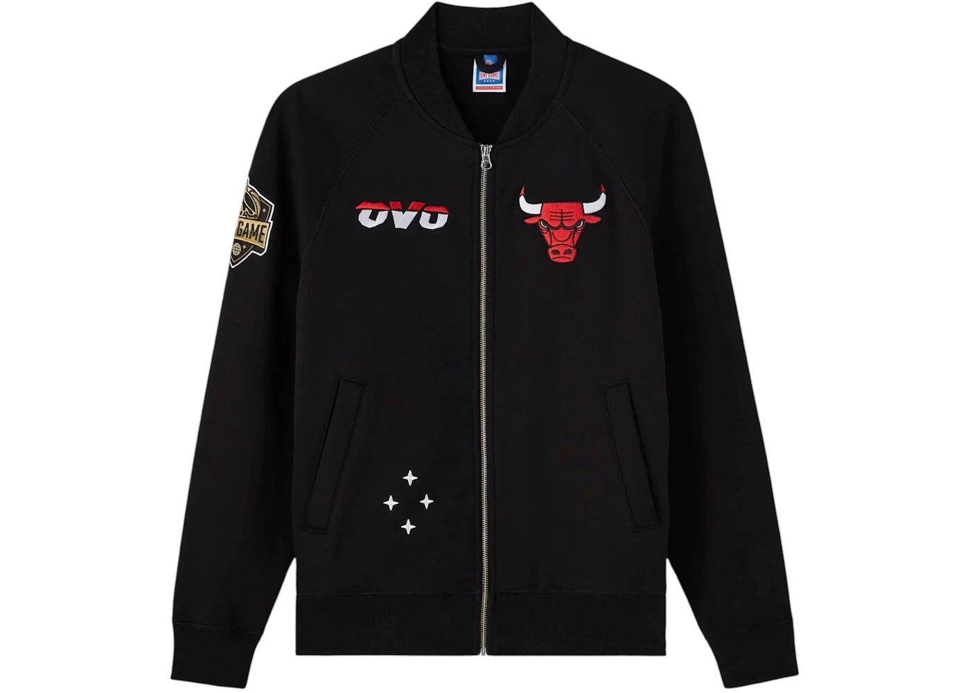 OVO NBA Chicago Bulls Fleece Jacket Black