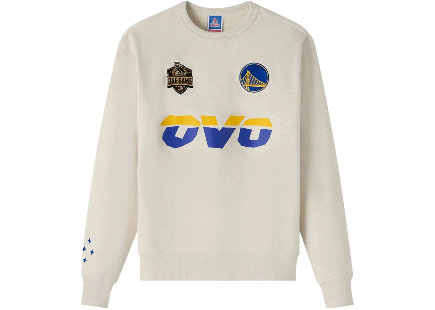 OVO NBA Golden State Warriors Crewneck Pearl Grey