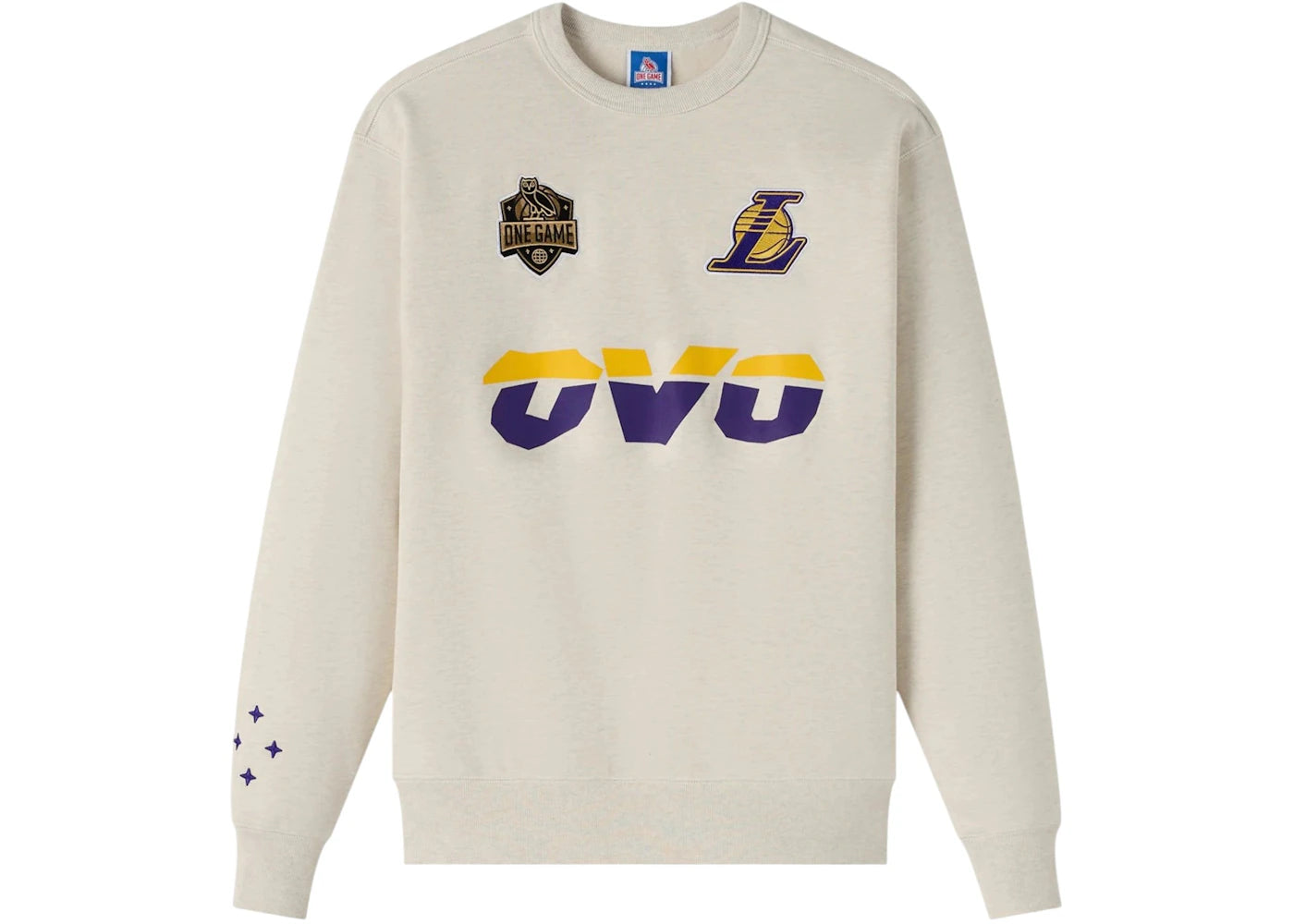 OVO NBA Los Angeles Lakers Crewneck Pearl Grey
