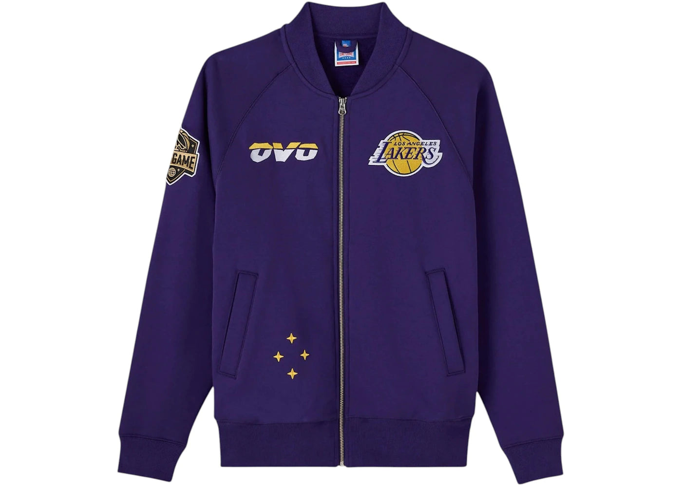 OVO NBA Los Angeles Lakers Fleece Jacket Purple