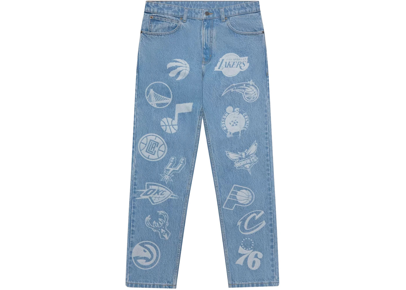 OVO NBA Team Icons Denim Washed Indigo