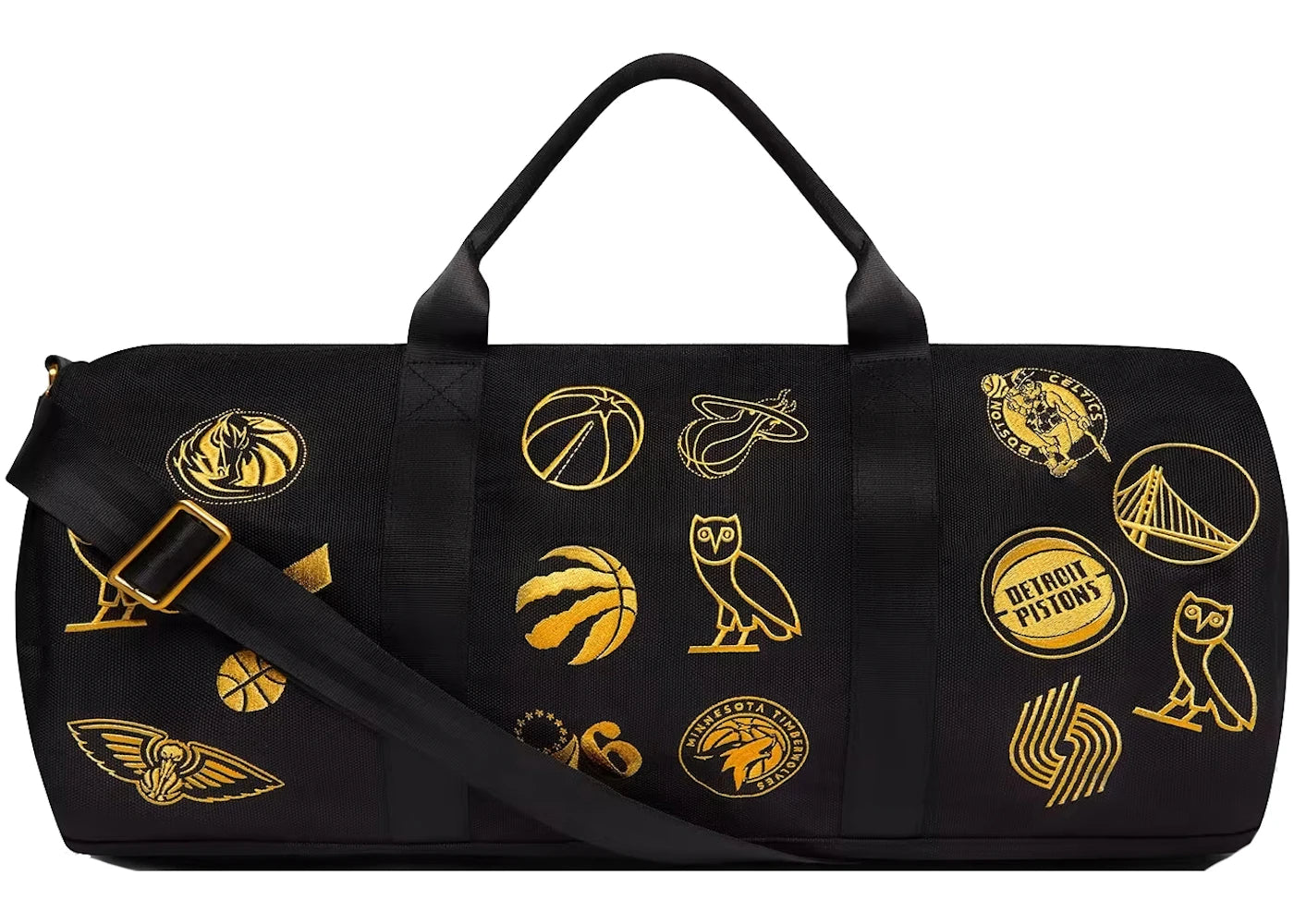 OVO NBA Team Icons Duffle Bag Black