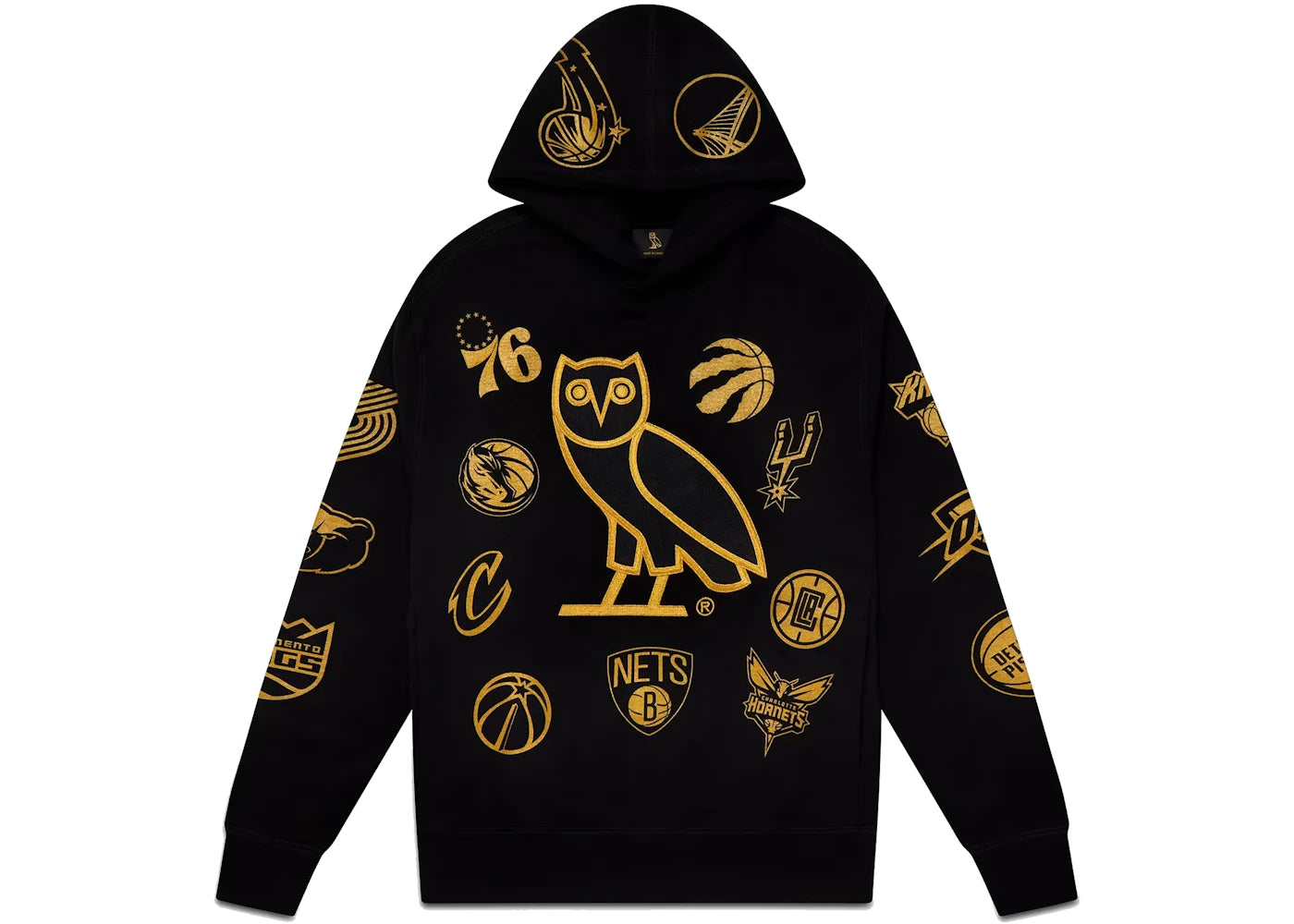 OVO NBA Team Icons OG Owl Hoodie Black