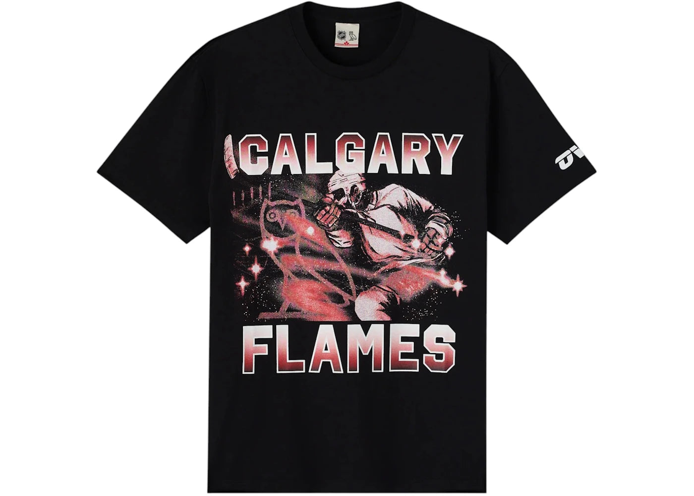 OVO NHL Calgary Flames Tee Black