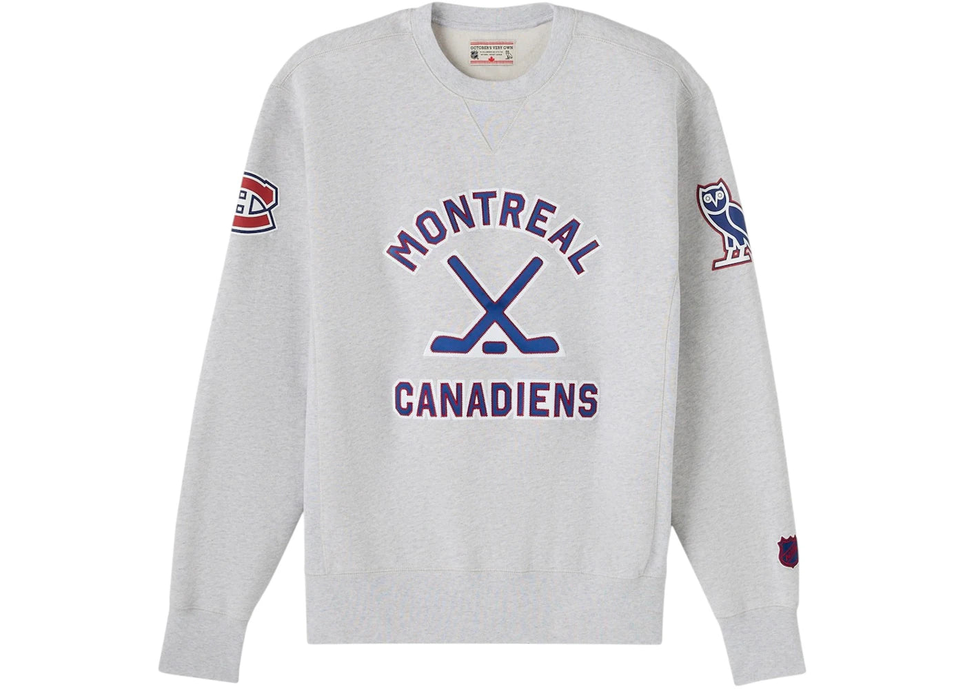 OVO NHL Montreal Canadiens Crewneck Ash Heather